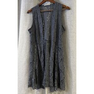 Voice Of California Floral Lace Cardigan Size Small Boho Festival